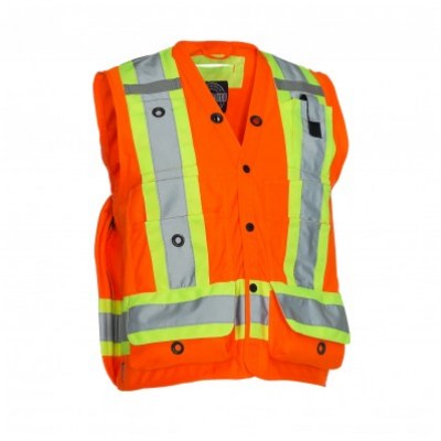 veste arpentage orange forcefield , 022-TVSURV168